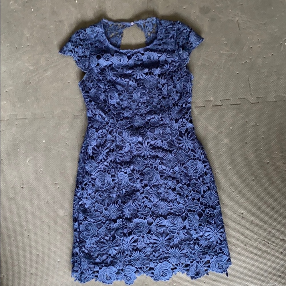 Navy Blue, Open Backed Dress